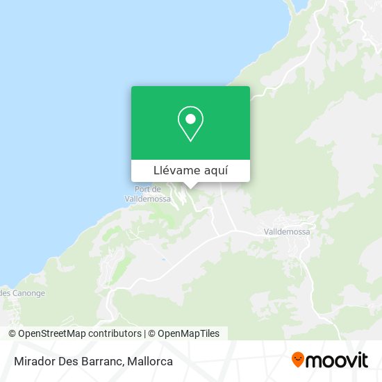 Mapa Mirador Des Barranc