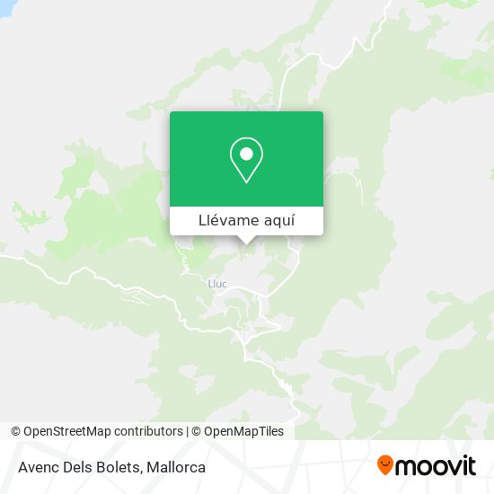 Mapa Avenc Dels Bolets
