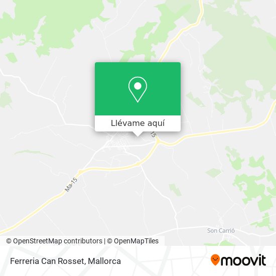 Mapa Ferreria Can Rosset