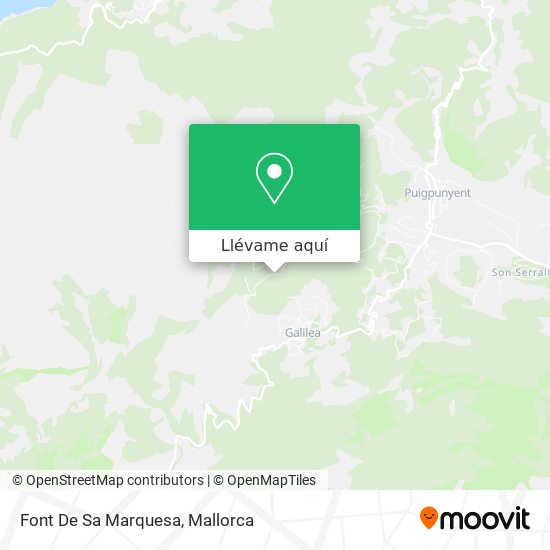 Mapa Font De Sa Marquesa