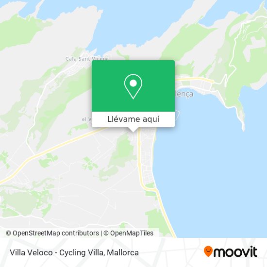 Mapa Villa Veloco - Cycling Villa
