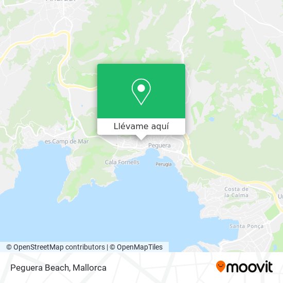 Mapa Peguera Beach