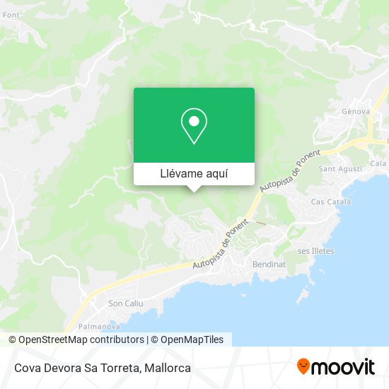 Mapa Cova Devora Sa Torreta