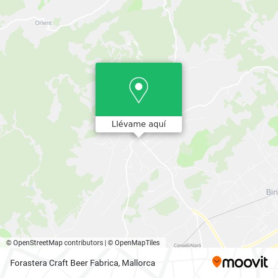 Mapa Forastera Craft Beer Fabrica