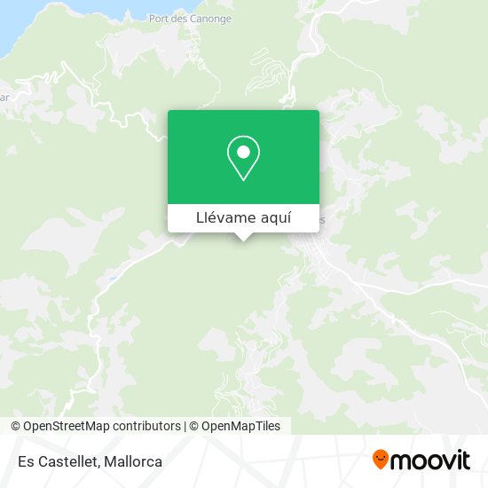 Mapa Es Castellet