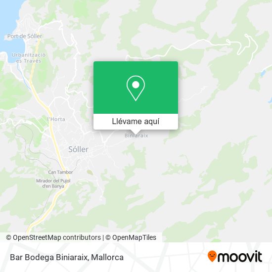 Mapa Bar Bodega Biniaraix