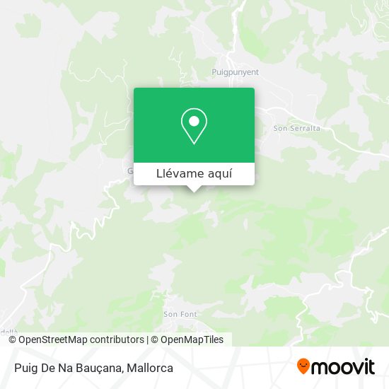 Mapa Puig De Na Bauçana