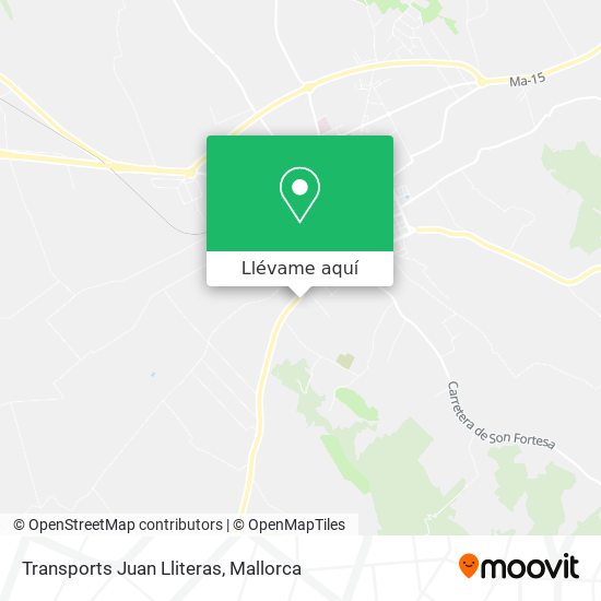 Mapa Transports Juan Lliteras