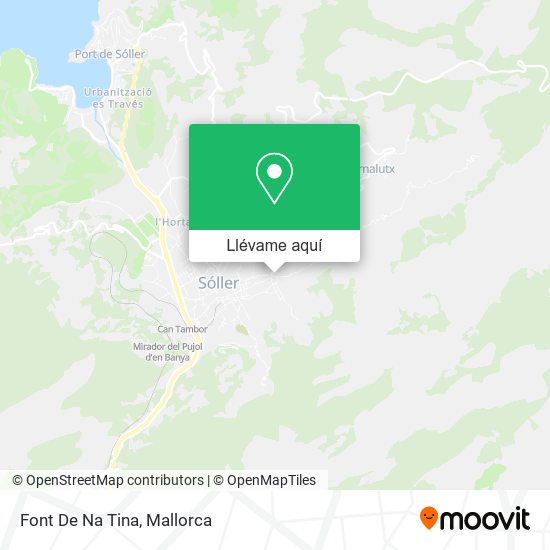 Mapa Font De Na Tina