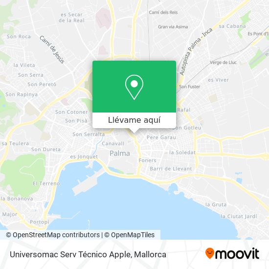 Mapa Universomac Serv Técnico Apple