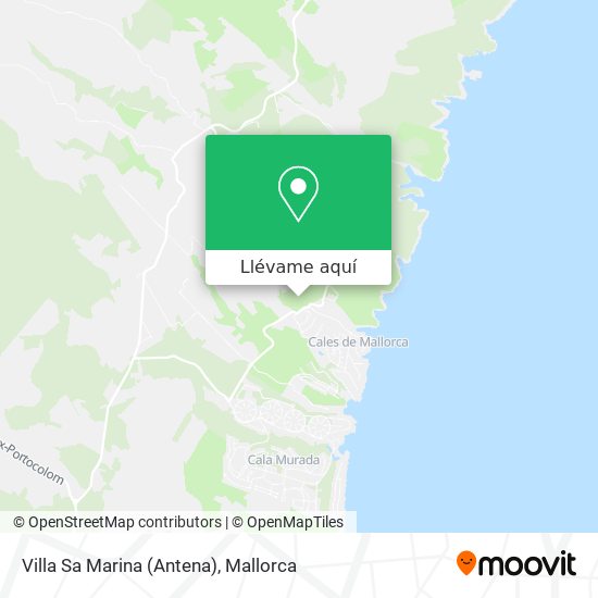Mapa Villa Sa Marina (Antena)