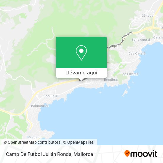 Mapa Camp De Futbol Julián Ronda