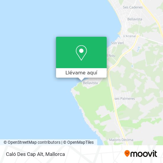 Mapa Caló Des Cap Alt