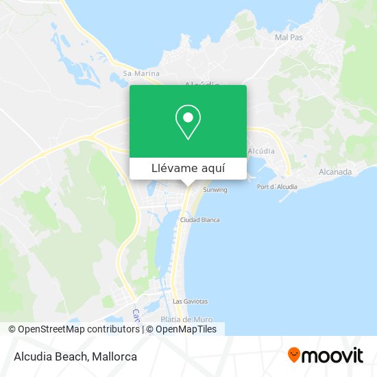 Mapa Alcudia Beach