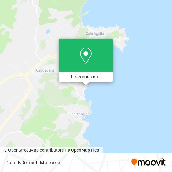 Mapa Cala N'Aguait