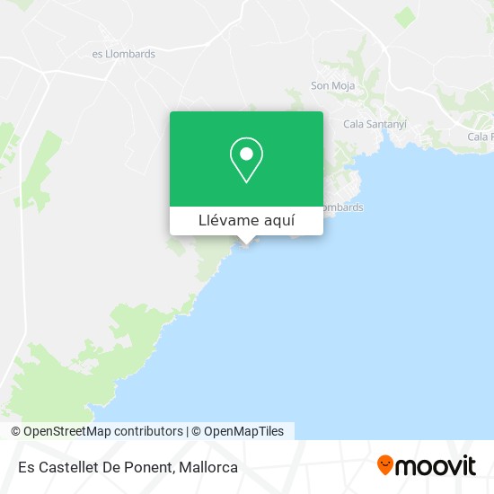 Mapa Es Castellet De Ponent