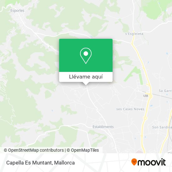 Mapa Capella Es Muntant