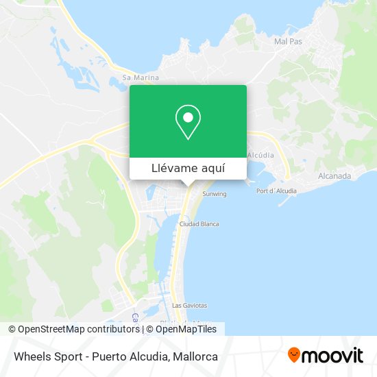 Mapa Wheels Sport - Puerto Alcudia