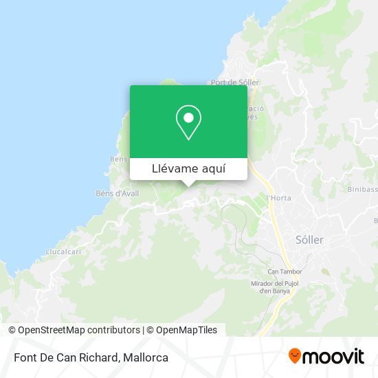 Mapa Font De Can Richard