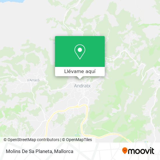 Mapa Molins De Sa Planeta