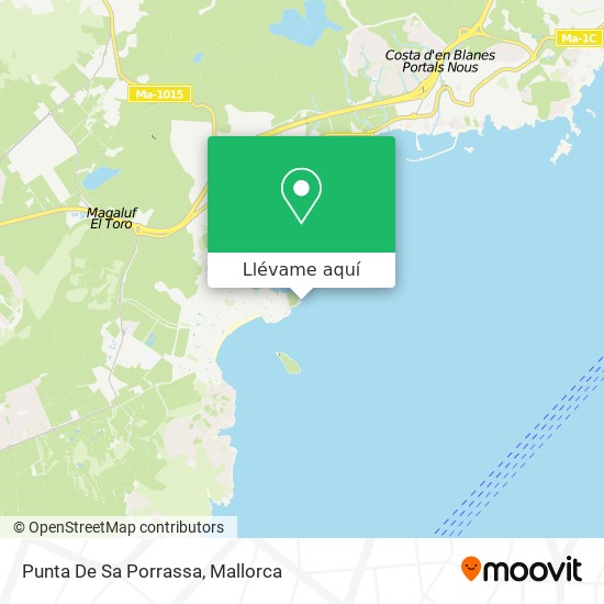 Mapa Punta De Sa Porrassa