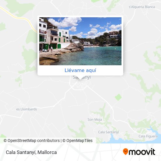 Mapa Cala Santanyí
