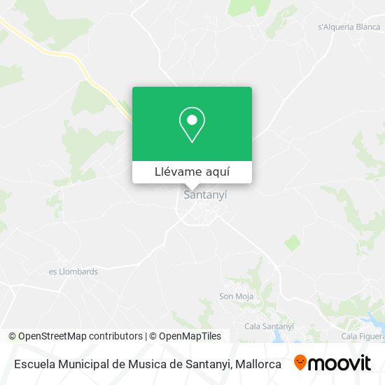 Mapa Escuela Municipal de Musica de Santanyi