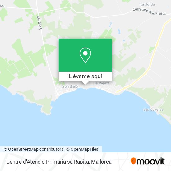 Mapa Centre d'Atenció Primària sa Rapita
