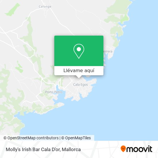 Mapa Molly's Irish Bar Cala D'or