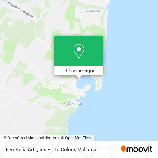 Mapa Ferreteria Artigues Porto Colom