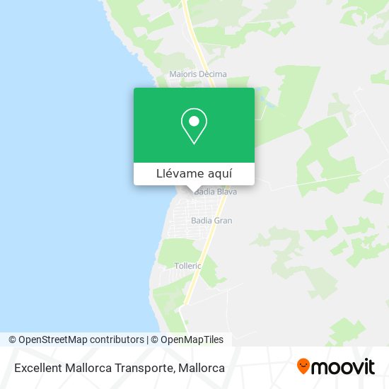 Mapa Excellent Mallorca Transporte