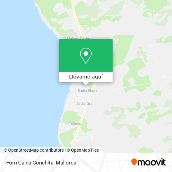 Mapa Forn Ca na Conchita