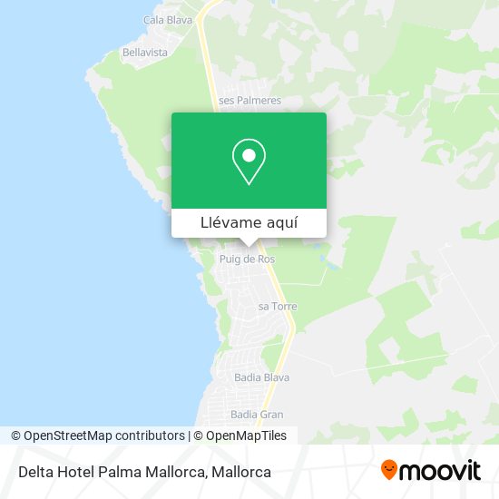 Mapa Delta Hotel Palma Mallorca