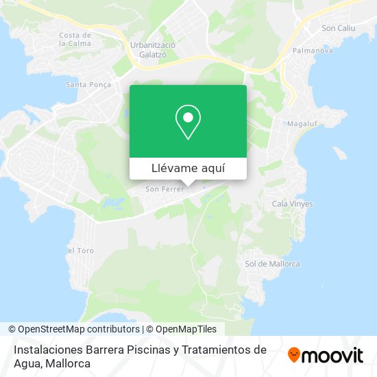 Mapa Instalaciones Barrera Piscinas y Tratamientos de Agua
