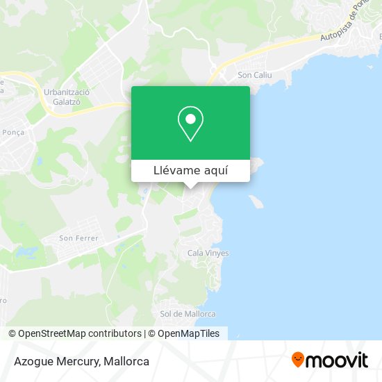 Mapa Azogue Mercury