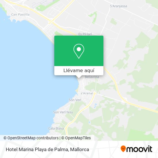 Mapa Hotel Marina Playa de Palma