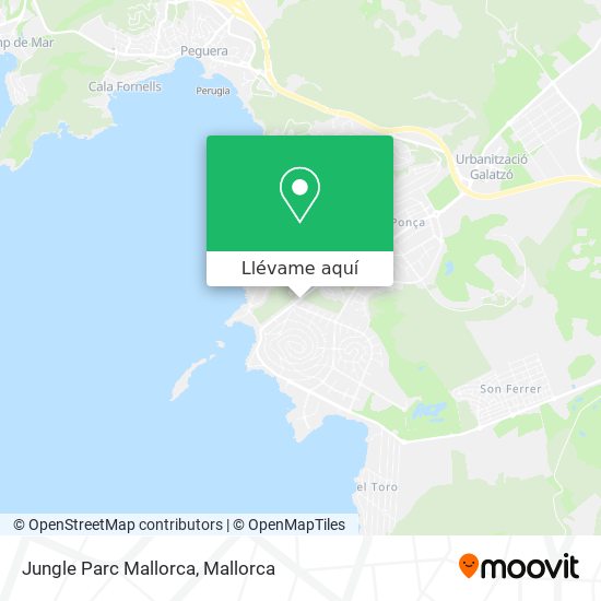 Mapa Jungle Parc Mallorca