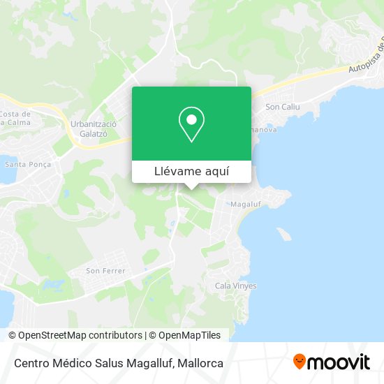 Mapa Centro Médico Salus Magalluf