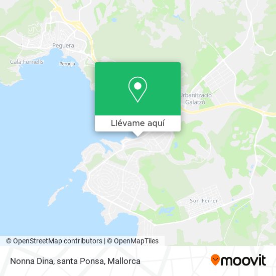 Mapa Nonna Dina, santa Ponsa