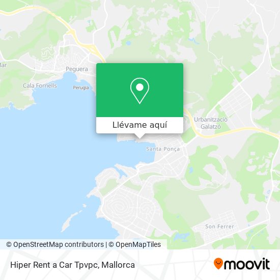 Mapa Hiper Rent a Car Tpvpc