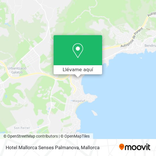 Mapa Hotel Mallorca Senses Palmanova
