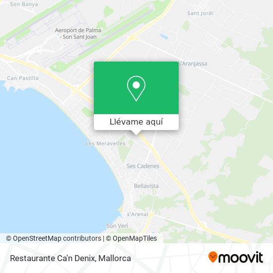 Mapa Restaurante Ca'n Denix