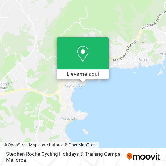 Mapa Stephen Roche Cycling Holidays & Training Camps