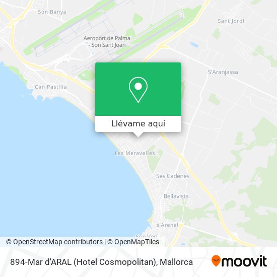 Mapa 894-Mar d'ARAL (Hotel Cosmopolitan)