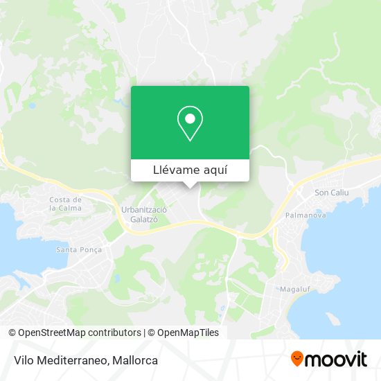 Mapa Vilo Mediterraneo