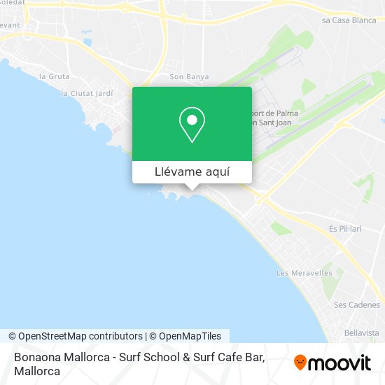 Mapa Bonaona Mallorca - Surf School & Surf Cafe Bar