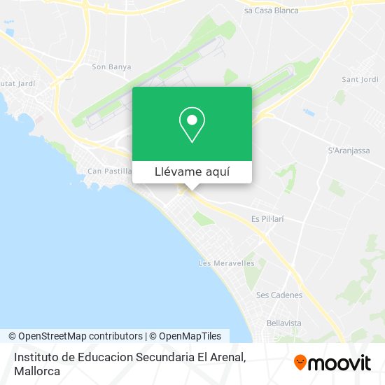 Mapa Instituto de Educacion Secundaria El Arenal