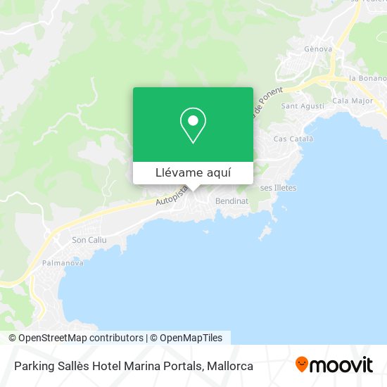 Mapa Parking Sallès Hotel Marina Portals