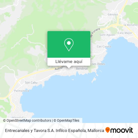 Mapa Entrecanales y Tavora S.A. Infilco Española