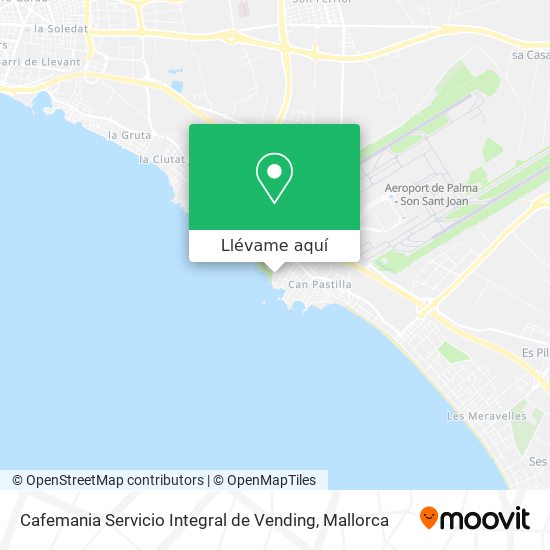 Mapa Cafemania Servicio Integral de Vending